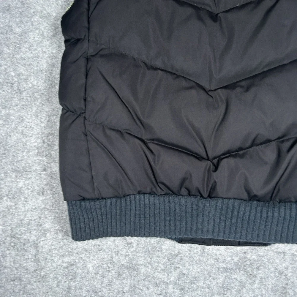 Gap Puffer Vest Men's Size Small Black Down Sleeveless Buttoned - Picture 10 of 11